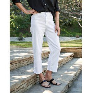 Frank & Eileen White Cropped Pants